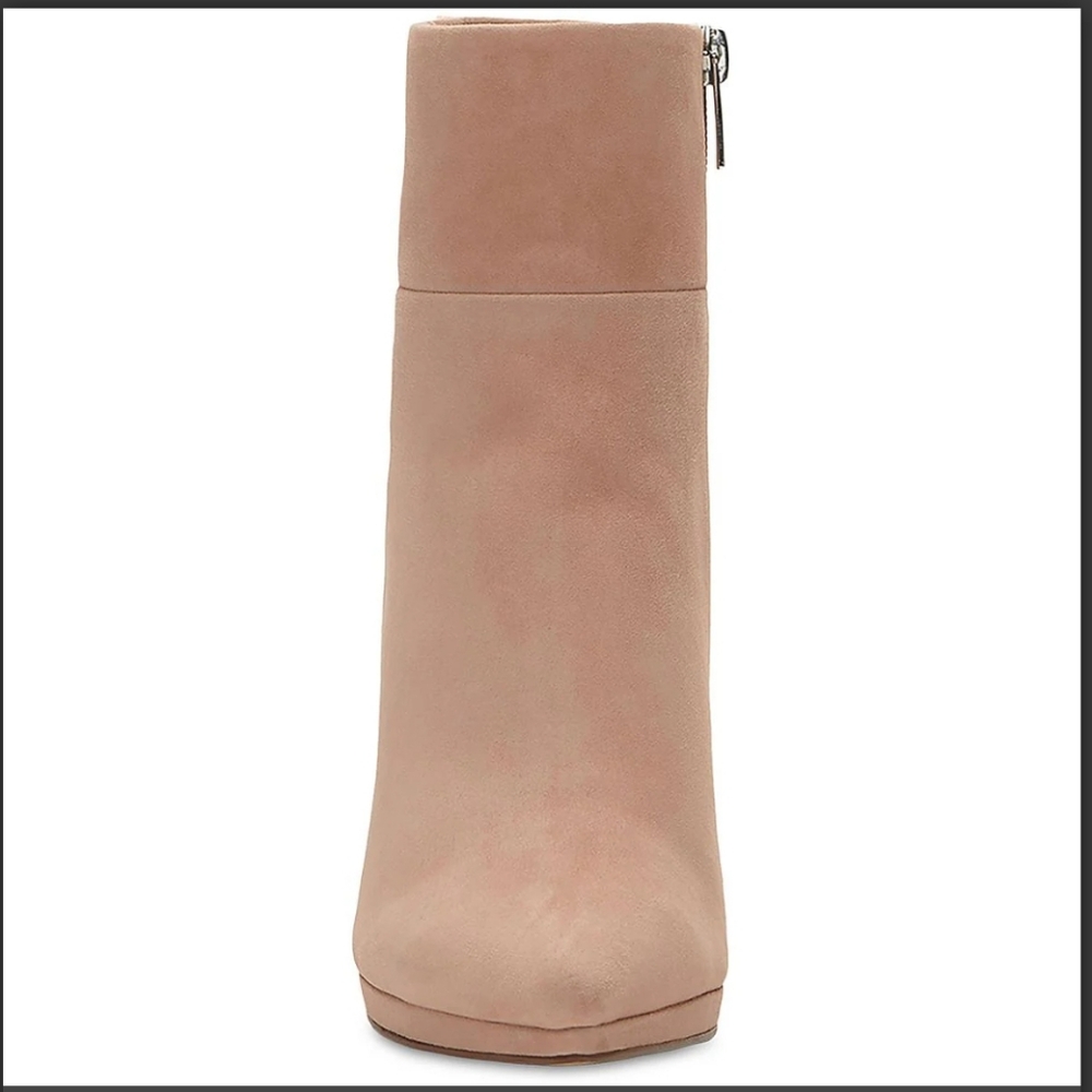 🌺VINCE CAMUTO PITONNDA Suede Leather Ankle Boots Heeled Boots - Picture 4 of 4